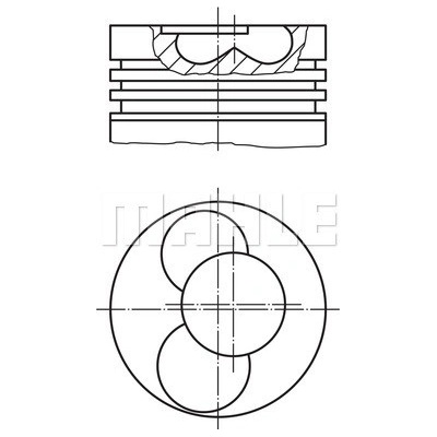 MAHLE ORIGINAL Piest 0304100