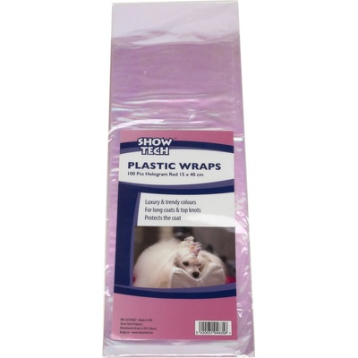 Show Tech Plastic Wraps 100 Pcs Hologram Red