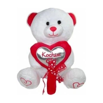 SUN-DAY Mascot white Teddy Bear with a heart I Love You 167040 SunDay