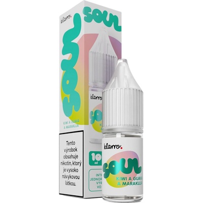 Klarro Soul Salts Kiwi a Guava a Marakuja 10 ml 20 mg