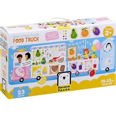 BANANA PANDA Пъзел за под Banana Panda от 23 части - Каравана за храна (49045)