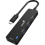 Genius USB (3.0) хъб 4-портов, UH-400, черен, Genius (31240002400)