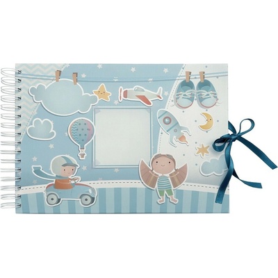 Baloušek - scrapbook Modré, A4, 30 × 21 cm, lamino