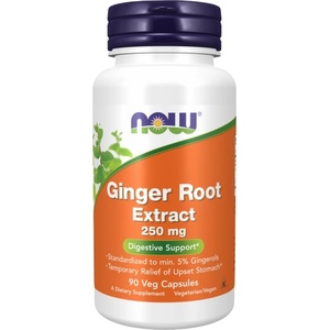 NOW Ginger Root Extract 250 mg [90 капсули]