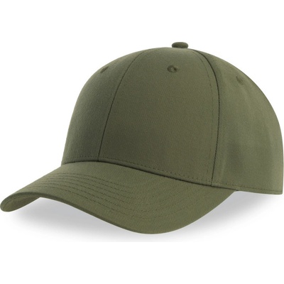 Atlantis Headwear Joshua 6 panelová baseballová COT33010955099 olive Olivová