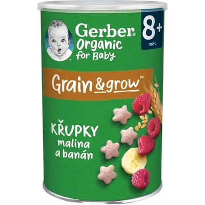 GERBER Organic křupky mal ban 8m 35 g
