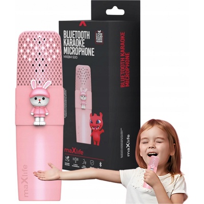 Mikrofon s reproduktorem Maxlife MXBM 500 Animal růžový
