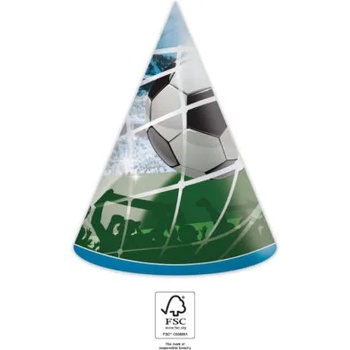 Image 1 of Procos Качествени компостируеми парти шапки Футболни фенове 6 бр