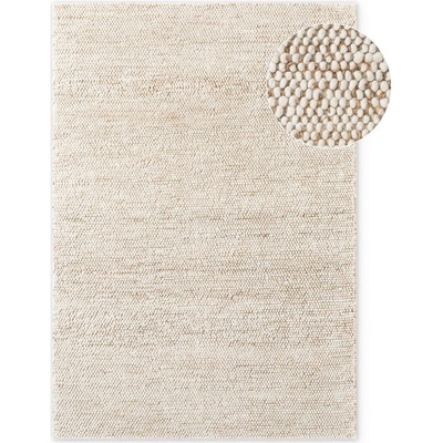 Villeroy & Boch Бежов ръчно изработен килим със смес от вълна 80x150 cm Peas - Villeroy&Boch (106280-80x150)