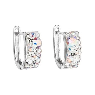 Evolution Group stříbrné s krystaly Crystals from Swarovski® AB 31123.2