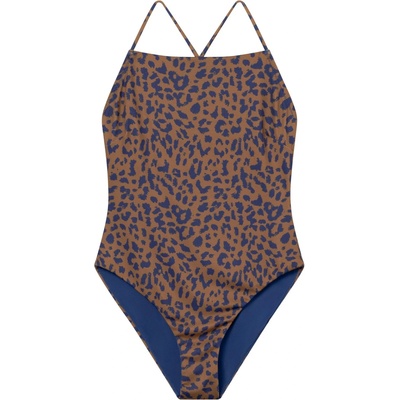 DEDICATED Дамски бански костюм DEDICATED Women's Swimsuit Vinterviken Swimsuit - Leopard Light Brown - размер XS (150-5211-0511)