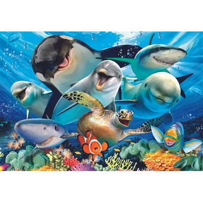 Educa - Puzzle Underwater selfies - 500 piese