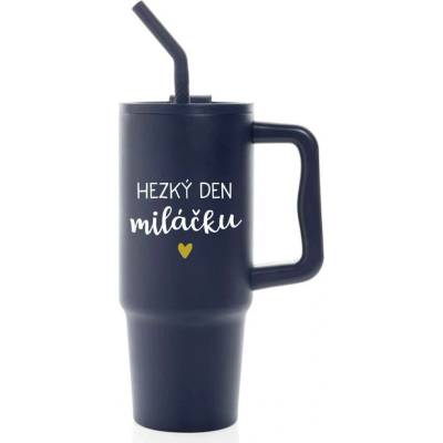 Giftela HEZKÝ DEN MILÁČKU modrý cestovní termohrnek 900 ml