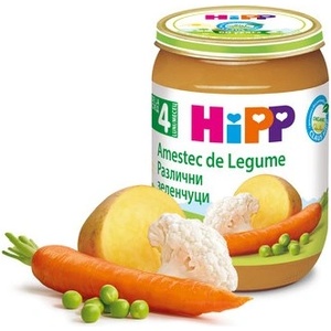 Hipp БИО пюре Различни зеленчуци 4м+ 190г