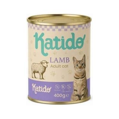 KATIDO Adult Cat Jahňacie a teľacie mäso Mix príchutí 6 x krmivo 400 g
