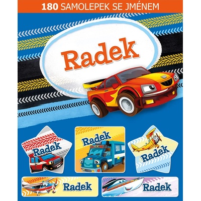 ARGUS Veselé nálepky samolepky se jménem Radek