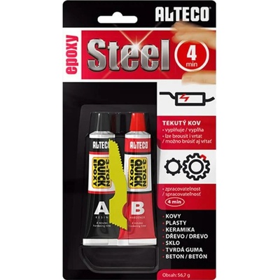 AlTECO dvousložkové epoxidové lepidlo Epoxy Stell 4 min 56,7 g