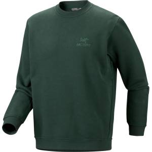 Arc'teryx Мъжки поларен пуловер Arc'teryx Emblem Fleece Crew Jumper - Dark Jade - размер XL (017-4200-0615)