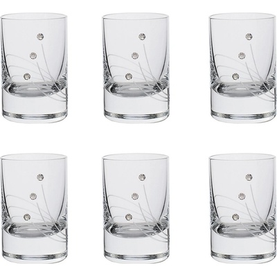 Swarovski Sklenice na destiláty s krystaly Linie 6 x 30 ml