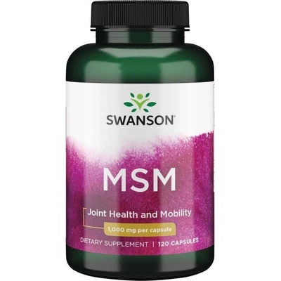 Swanson MSM Metylosulfonylometan 1000 mg 120 kapslí