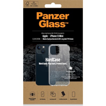 Image 1 of Panzer Гръб PanzerGlass HardCase за iPhone 13 mini - Прозрачен