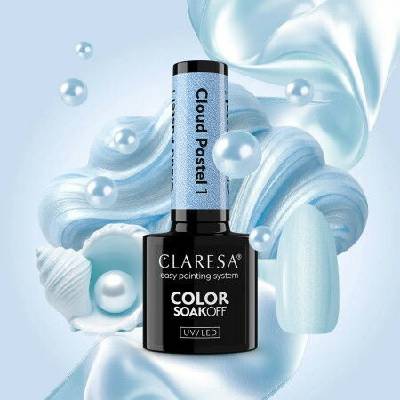 Claresa SoakOff UV/LED Color Cloud Pastel gélový lak na nechty s použitím UV/LED lampy odtieň 1 5 g