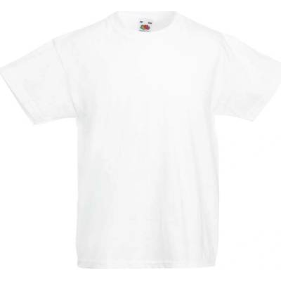 Fruit Of The Loom Kids Original T bílá