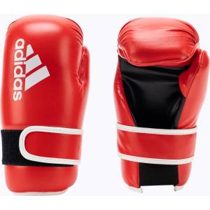 adidas Point Fight боксови ръкавици Adikbpf100 червено и бяло ADIKBPF100