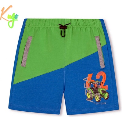 Kugo chlapecké šortky zelená/modrá FS7709
