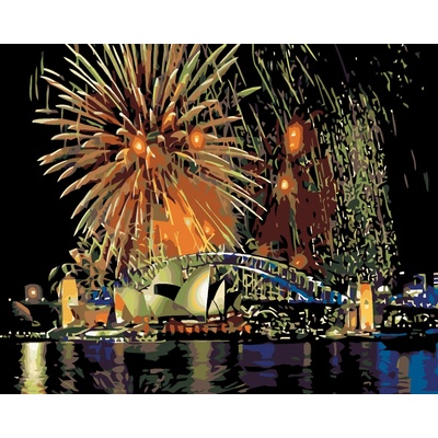 zuty Malování podle čísel Sydney 100 x 80 cm bez rámu a bez vypnutí plátna