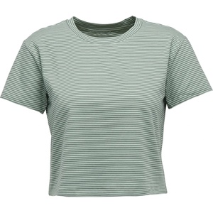 Black Diamond Дамска тениска Black Diamond Women's BD Stripe Crop S/S Tee T-shirt - Foam Green / Laurel Green (916-5303-0312)