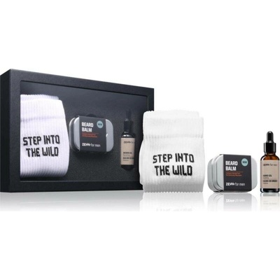 Zew For Men Wild Lumberjack Beard Balm balzám na vousy 80 ml + Zew For men Beard Oil hydratační olej na vousy 30 ml + Zew For Men Socks Wild ponožky 1 pair kosmetická sada – Hledejceny.cz