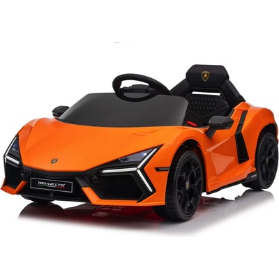 ROLLZONE Lamborghini Revuelto 12V - Детска акумулаторна кола, Оранжева, EVA гуми (QLS8603-orange)