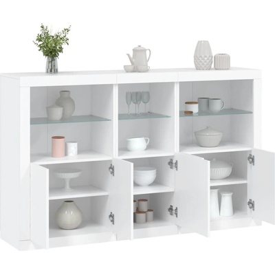 vidaXL 11461.3209142 příborník s LED osvětlením 162 x 37 x 100 cm