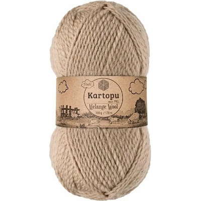 Příze Melange Wool K880 béžová