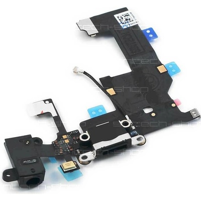OEM iPhone 5 nabíjecí konektor lightning s flex kabelem - černý