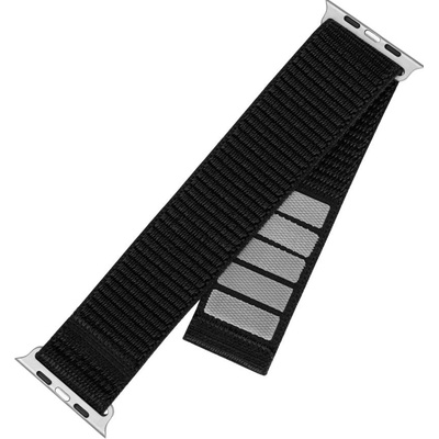 FIXED Nylon Sporty Strap for Apple Watch 42/44/45mm, black FIXNST2-434-BK