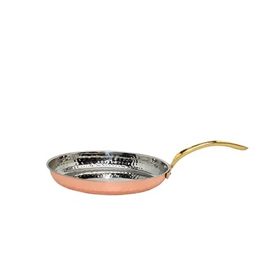 Horecano Мини тиган елипса с релеф и медно покритие 18.50cm x13.50cm x 3.25cm - 500 ml(SG-84209(B)) (0184106)