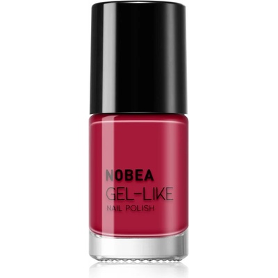 NOBEA Day-to-Day Gel-like Nail Polish лак за нокти с гел ефект цвят Red passion #N56 6ml