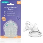 Lansinoh Комплект биберони Lansinoh - Natural wave, 2 броя, 6+ месеца (L-75920) - baby