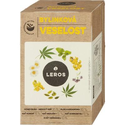 Leros Bylinný čaj veselost 20 x 1,8 g