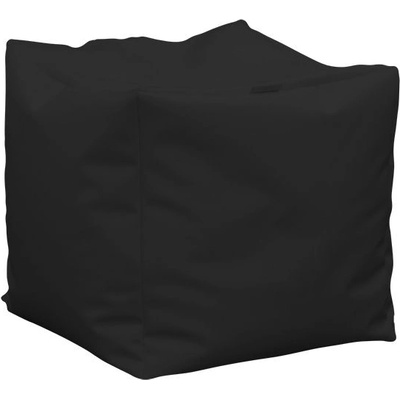 PUFRELAX Пуф, Табуретка Куб, Перящ се калъф, Водоустойчив, Пълнеж от Полистиролни перли, 80л. (2597) (puf-g-c-pex-bl)