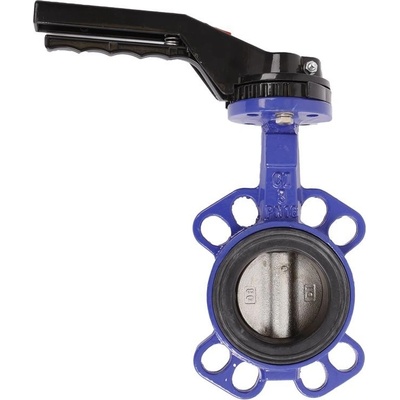 Mezipřírubová uzavírací klapka AHP L 32 171 616.P11 DN80 PN16 EPDM páka - těleso ze šedé litiny GG25, disk z tvárné litiny GGG40, manžeta z EPDM AHP