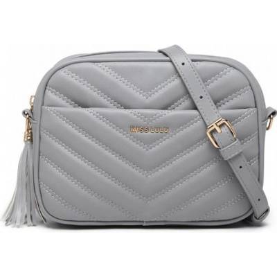 malá crossbody kabelka na rameno "La Zolla" Sivá
