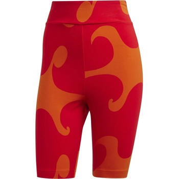 Image 1 of adidas Дамски клин Adidas Marimekko Rib Short Knee Length Leggings Womens - Collegiate Oran