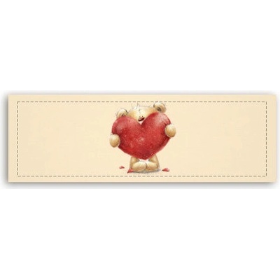 Fotoobraz 150x55 cm panorama Teddy with heart