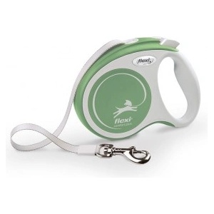 flexi Автоматичен повод Flexi COMFORT PLUS XS ЛЕНТА - Светло зелен, 3 м за кучета до 12 кг NOBBY Germany 04577