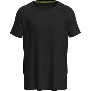 Stedman mesh raglan st8410 / Мъжка спортна риза раглан - черна (st8410blo3xl)