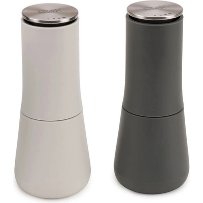 Joseph Joseph Комплект 2 бр мелнички за сол и пипер Joseph Joseph 95036, Механична употреба, Керамичен механизъм, Регулиране на степента, Без BPA, Бял/сив (95036)