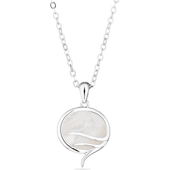 Image 1 of Swan Сребърно колие с бял седеф GL1731N Swan